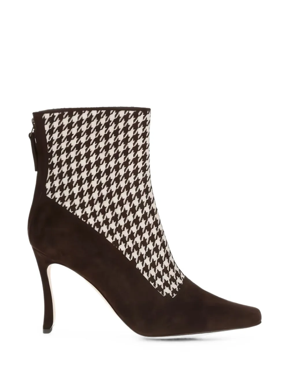 Gosta Houndstooth Ankle Boots by Manolo Blahnik