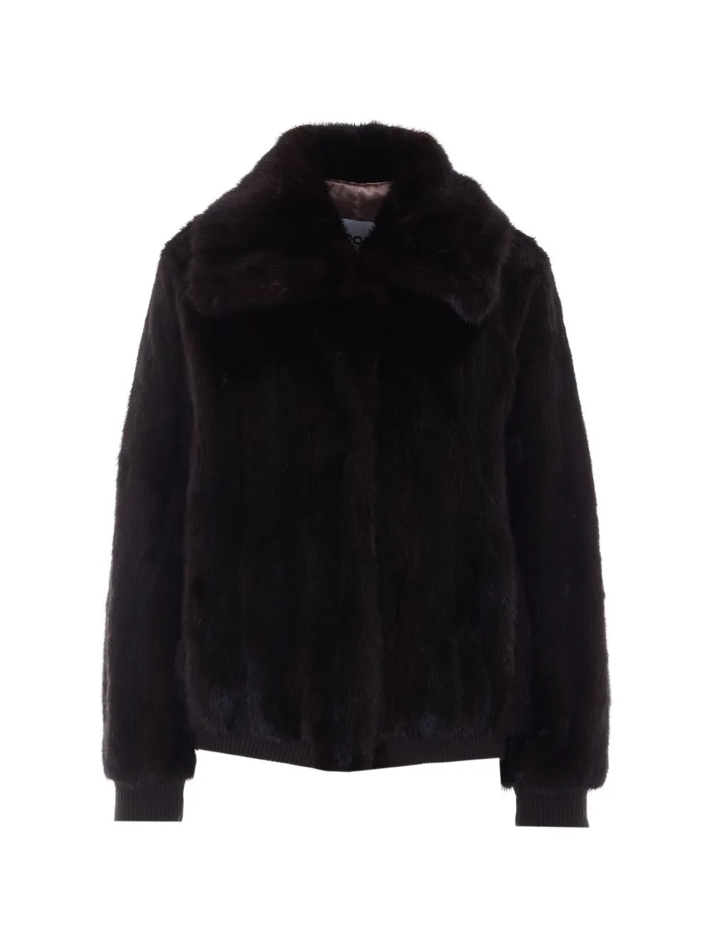 Faux-Fur Ribbed-Trim Jacket by IACOPA