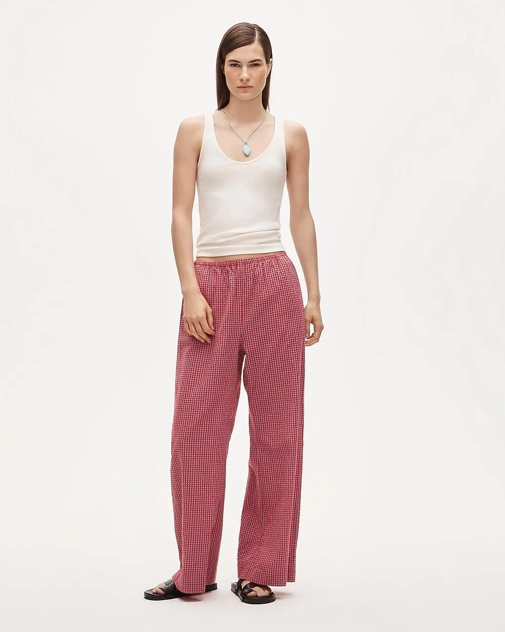 Cosmo Pant in Gingham Seersucker by J.Crew