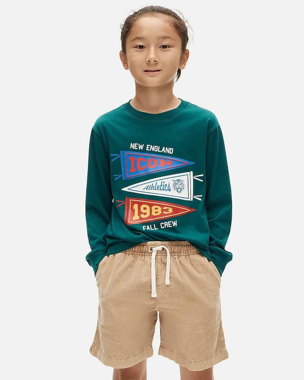 Long-Sleeve "Athletics" Graphic T-Shirt by J.Crew