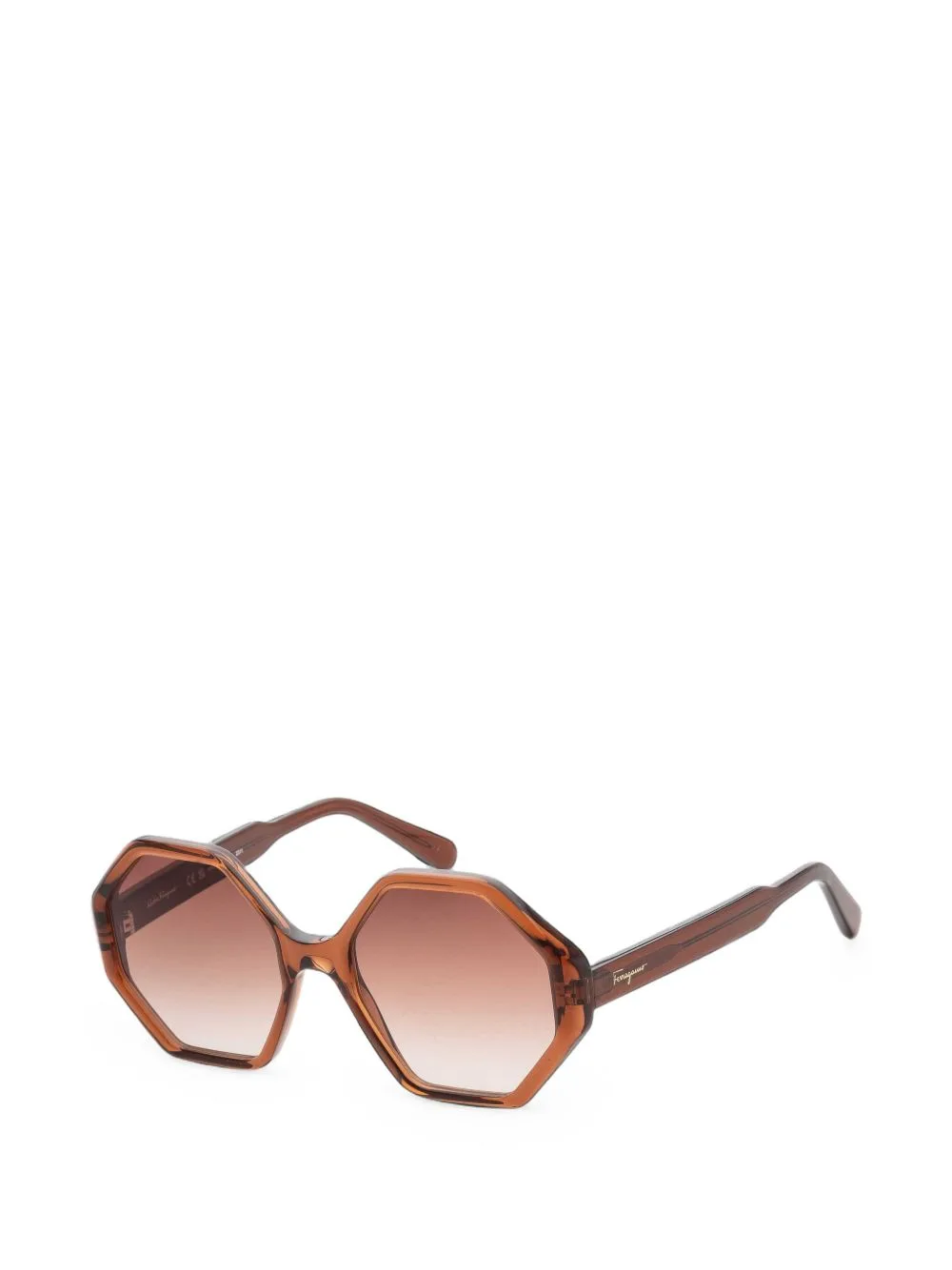 Geometric-Frame Sunglasses by Ferragamo Eyewear