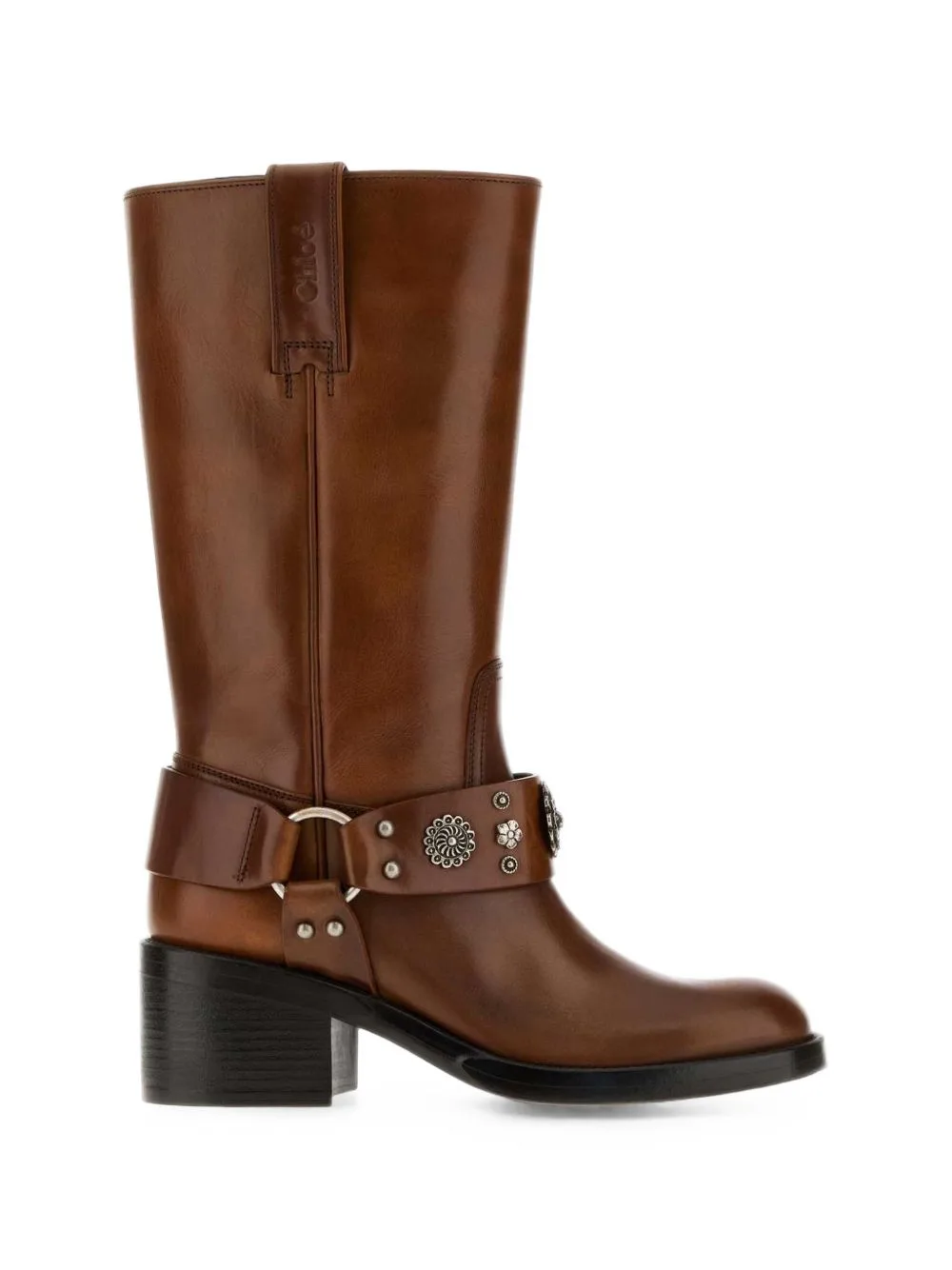 Dakota Studded Leather Boots by Chloé