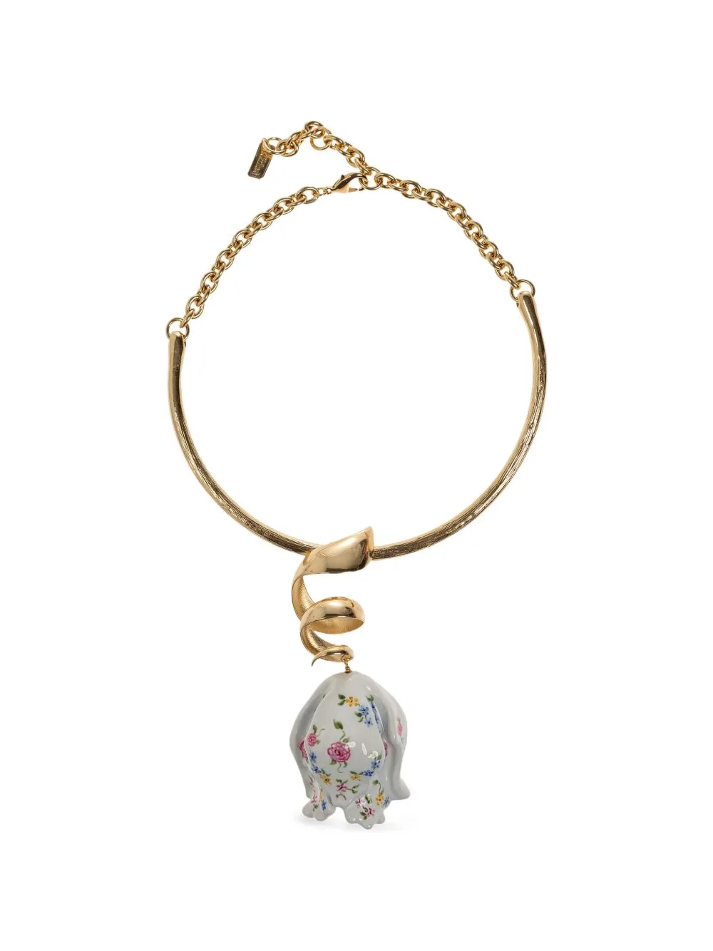 Bloomcraft Floral-Print Ceramic Necklace by Chloé
