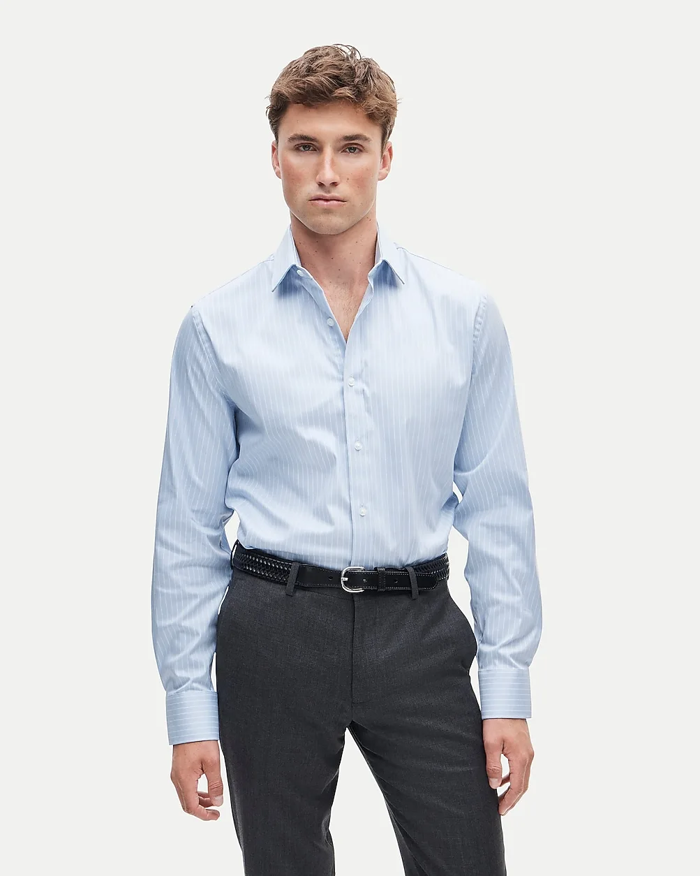 Slim Bowery Performance Stretch Dress Shirt with Spread Collar