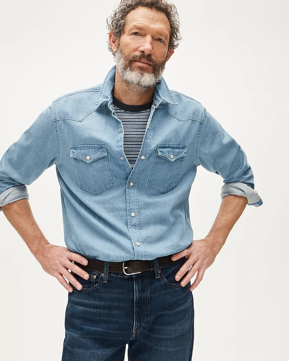Midweight Denim Western Shirt