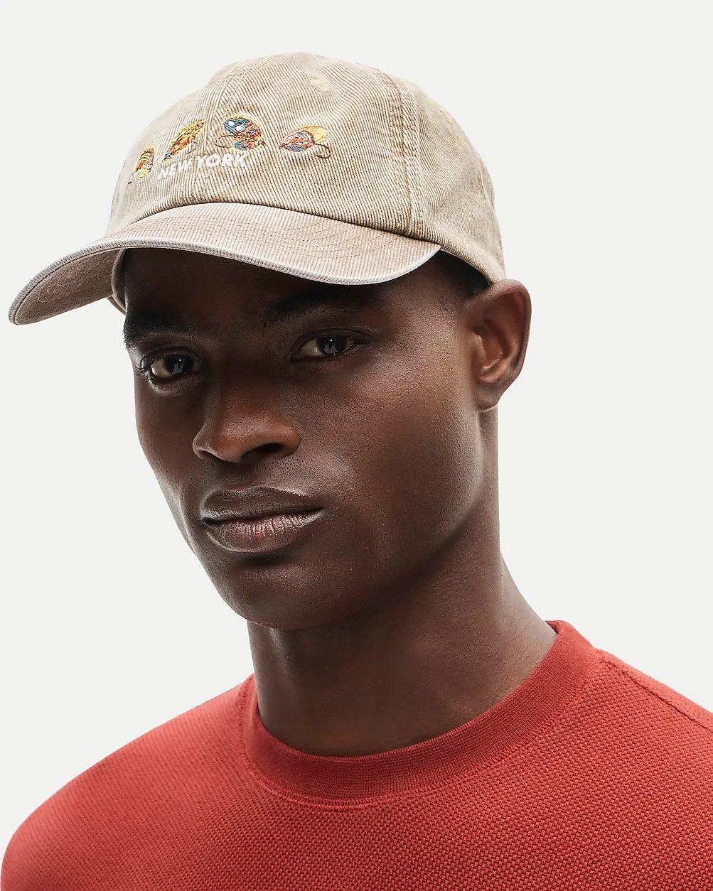 Embroidered Washed Cotton Baseball Cap