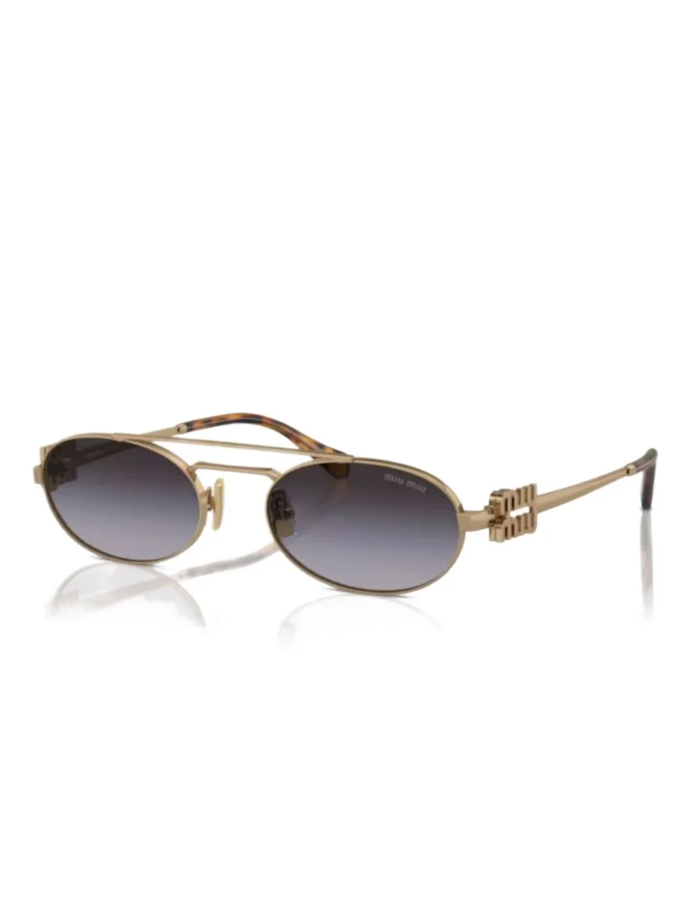 Metal-Frame Sunglasses by Miu Miu Eyewear