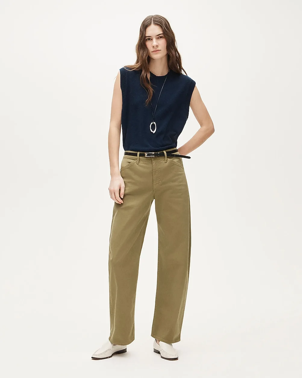 Zoe Barrel Pant in Chino by J.Crew