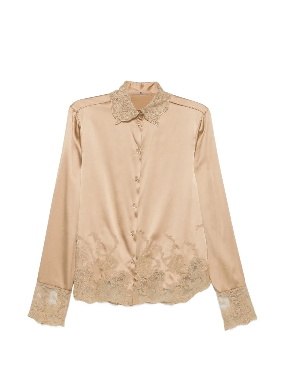 Lace-Trim Shirt by Ermanno Scervino