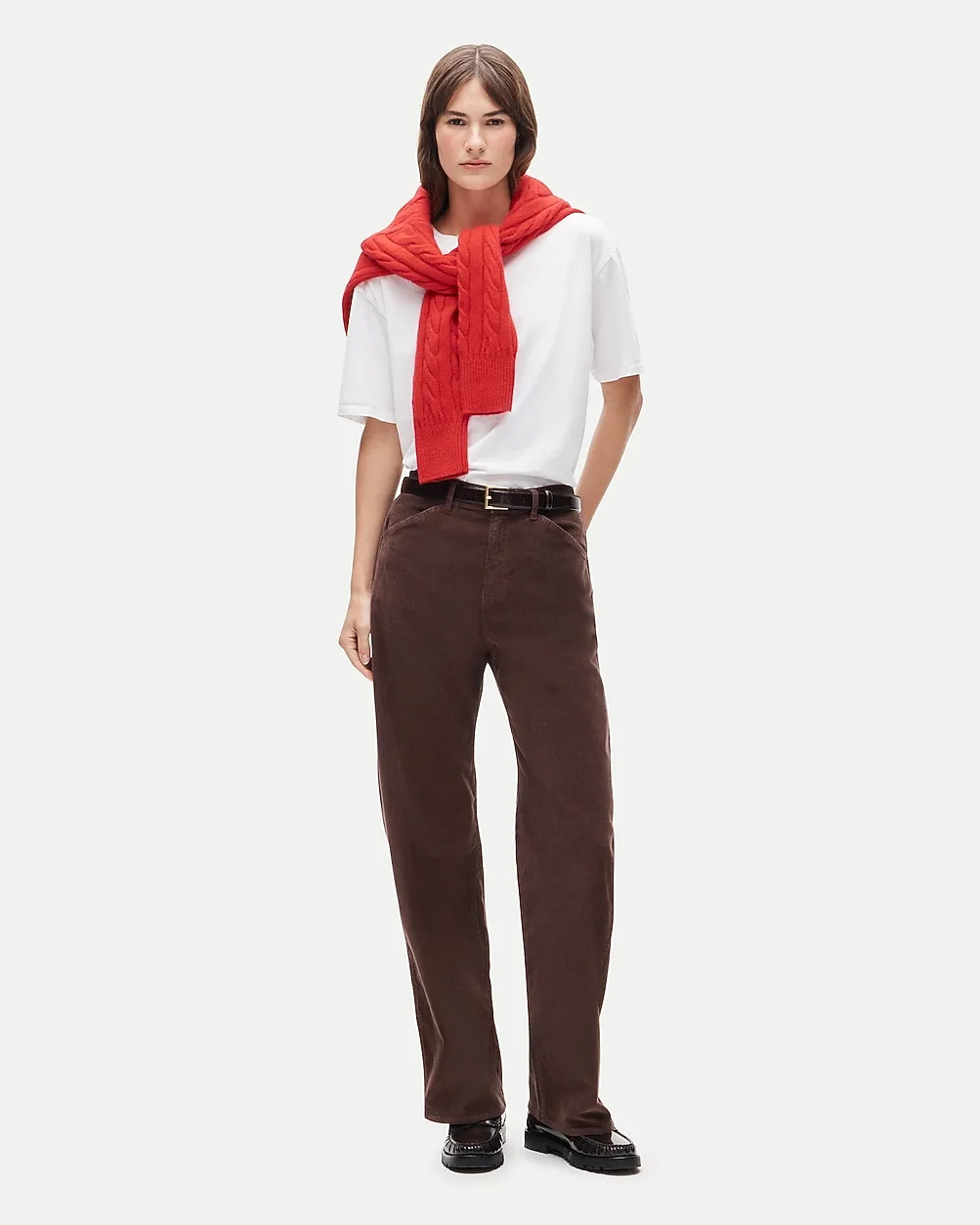 Zoe Barrel Pant in Stretch Corduroy by J.Crew