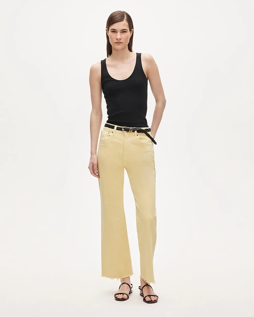 Garment-Dyed Charley Kickout Cropped Jean by J.Crew