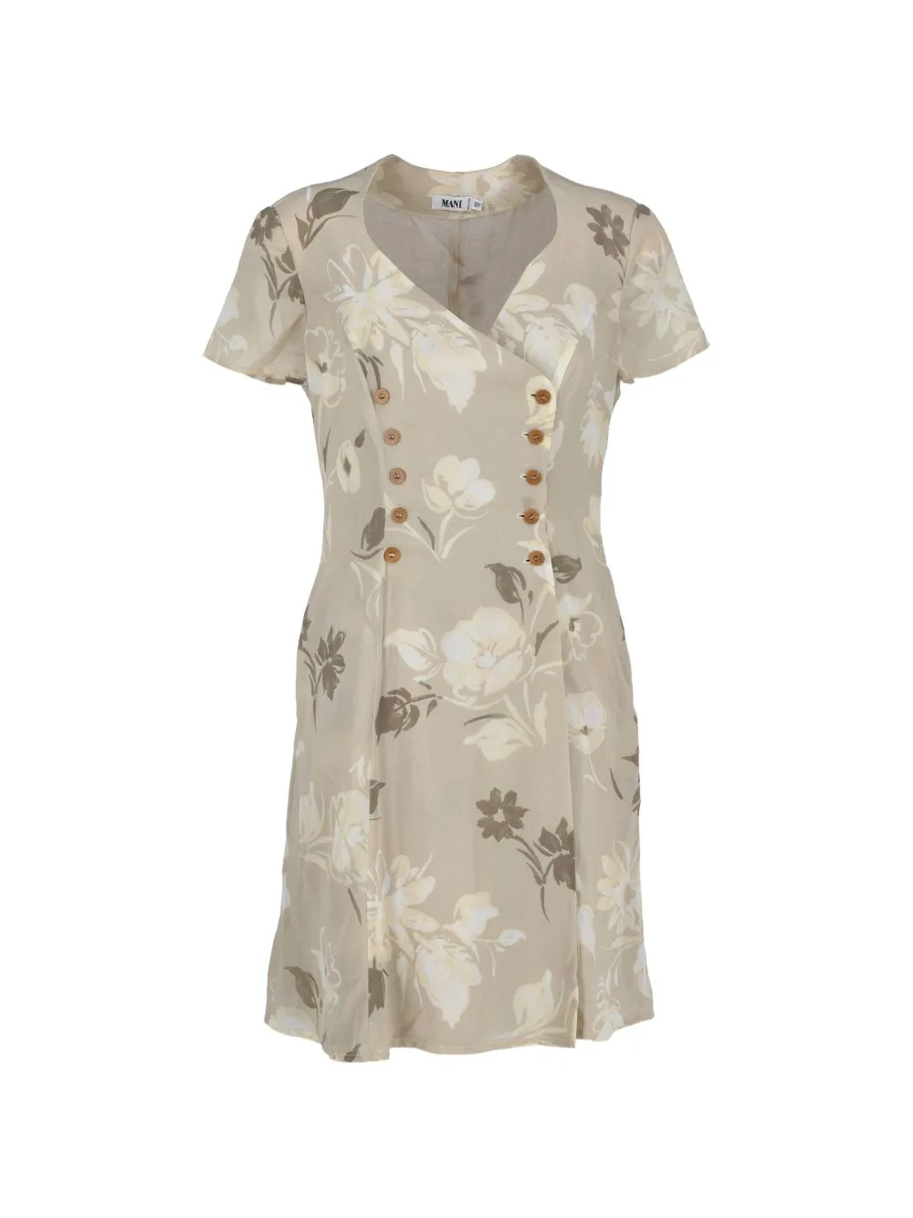 Floral-Print Double-Breasted Dress by Giorgio Armani