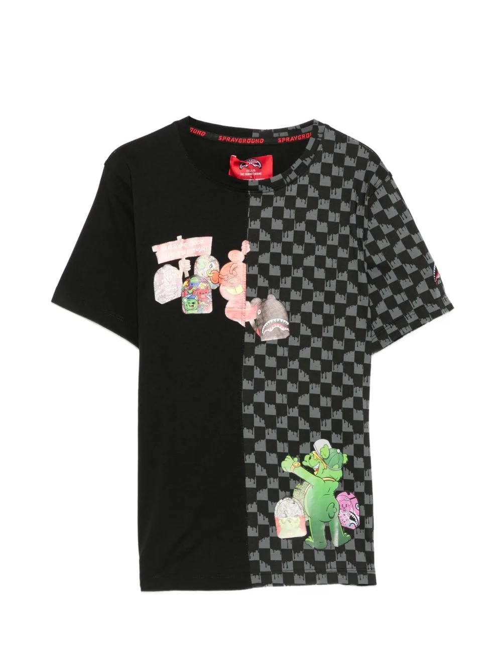 Check-Print T-Shirt by Sprayground