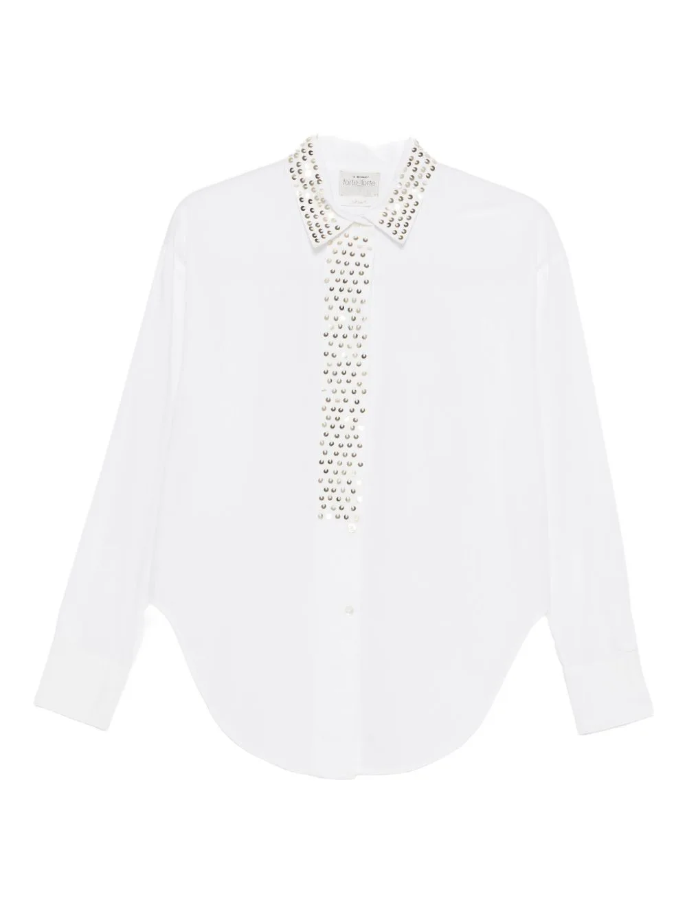 Petites-Étoiles Embellished-Collar Shirt by Forte Forte