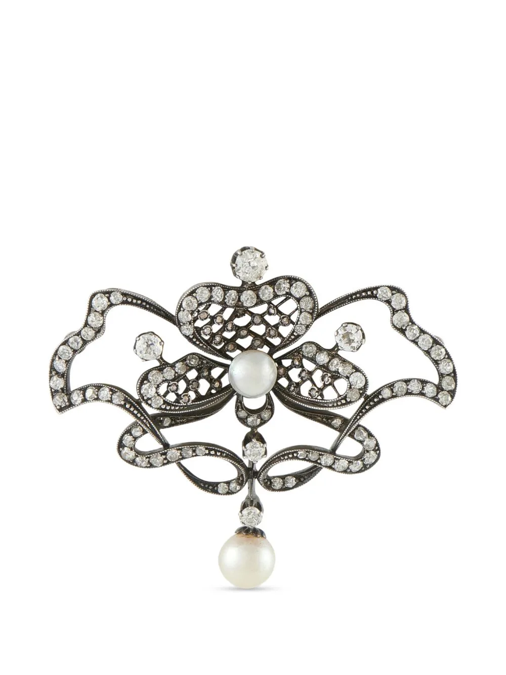 Diamond and Pearl Brooch by LB Exclusive