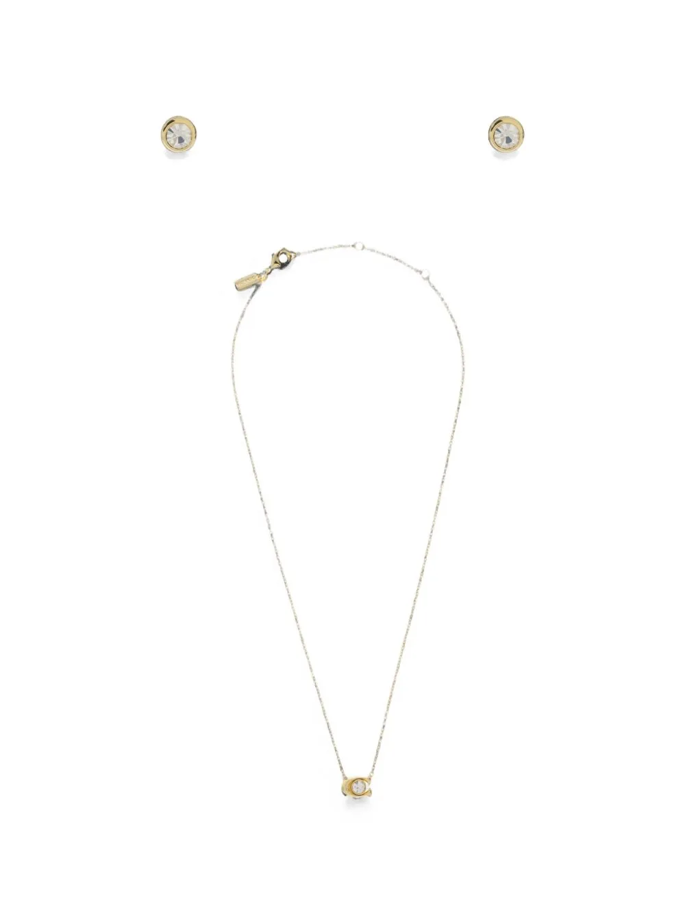 Crystal-Embellished Necklace and Earrings (set of Two) by Coach