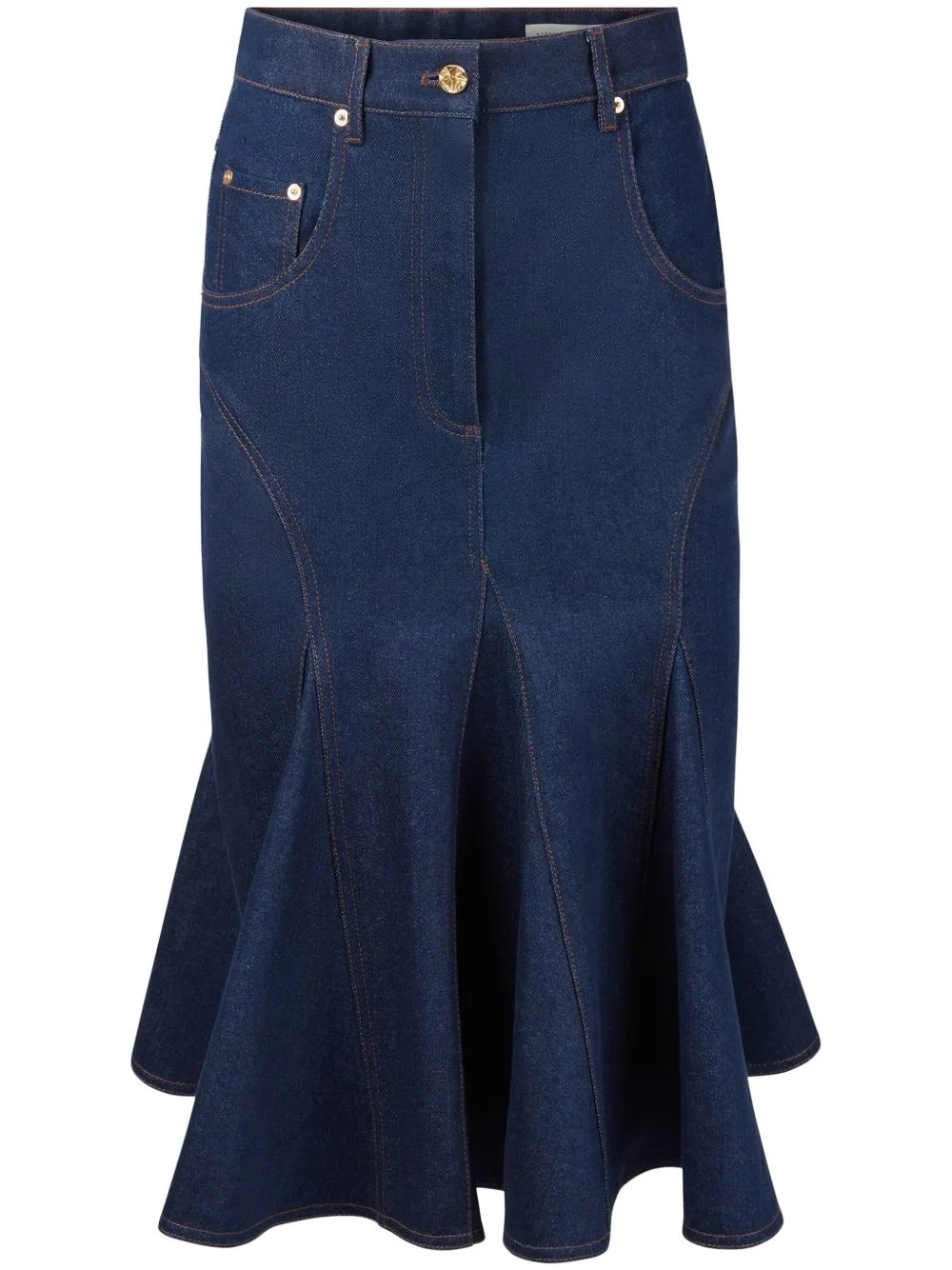 Denim Mid Skirt by Nina Ricci