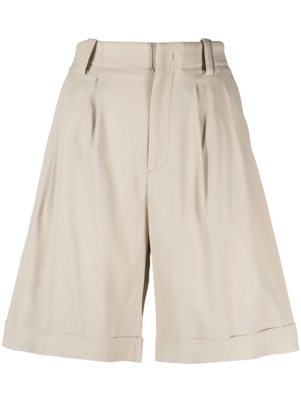 High-Waist Pleated Shorts by Lorena Antoniazzi