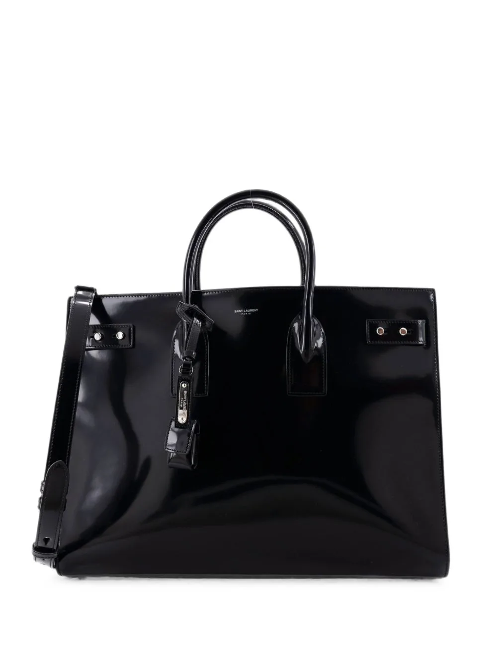 Sac De Jour Thin Bag Patent Large Tote Bag by Saint Laurent Pre-Owned