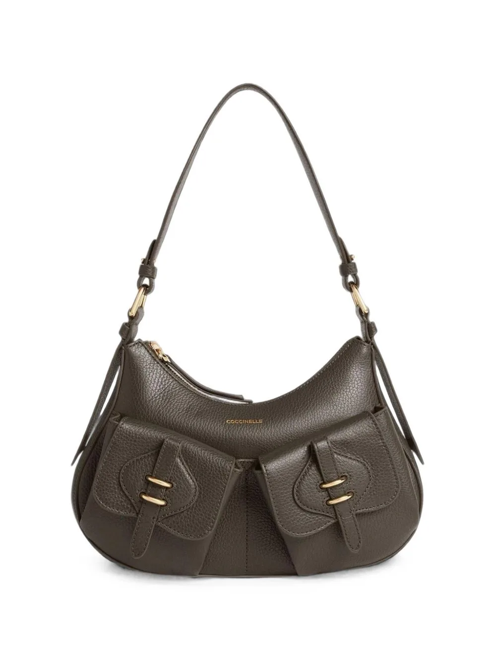 Small Mavery Pocket Leather Shoulder Bag
