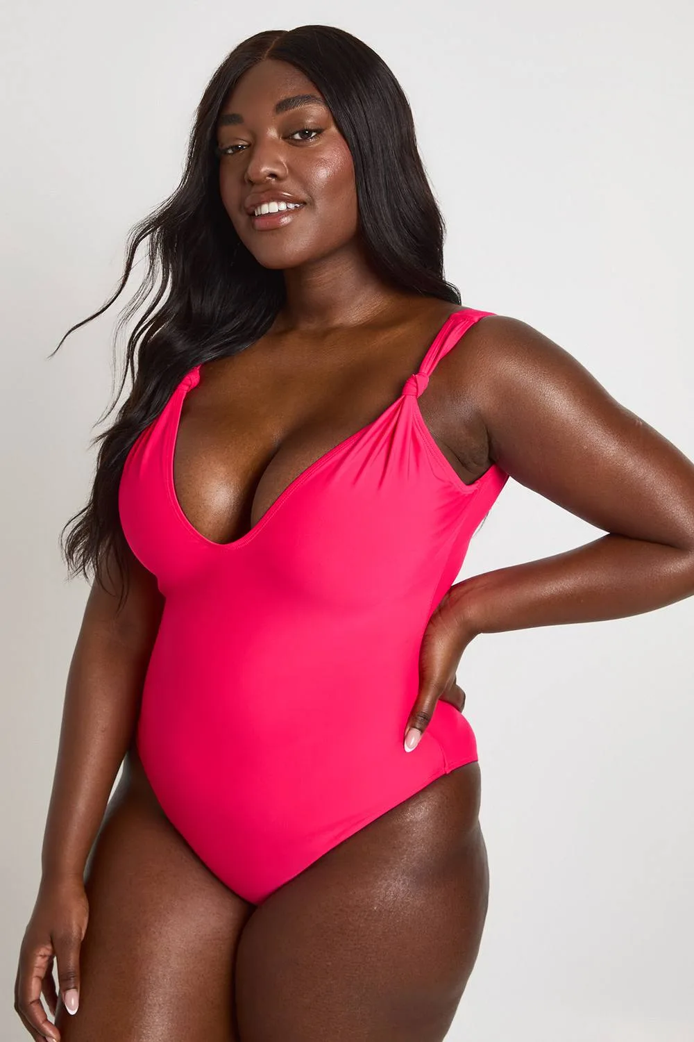 Knot Detail Swimsuit - Knitted by boohoo