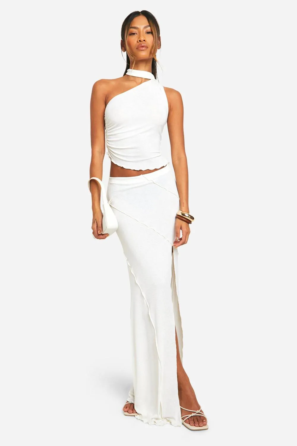 Split Maxi Skirt - Knitted by boohoo