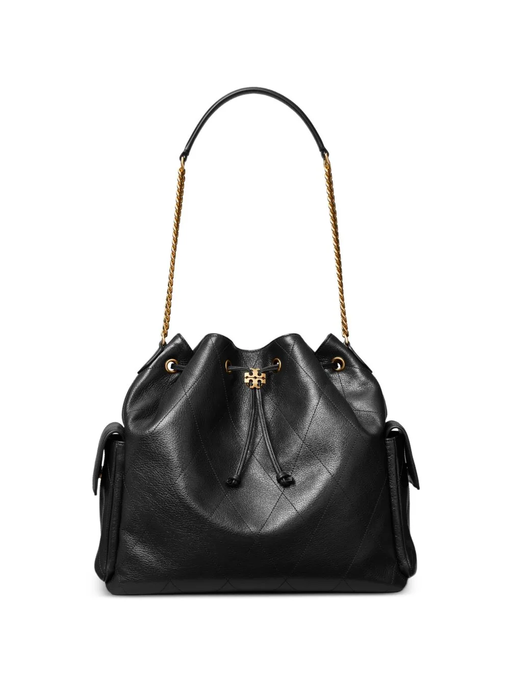 Charlie Quilted Drawstring Shoulder Bag by Tory Burch