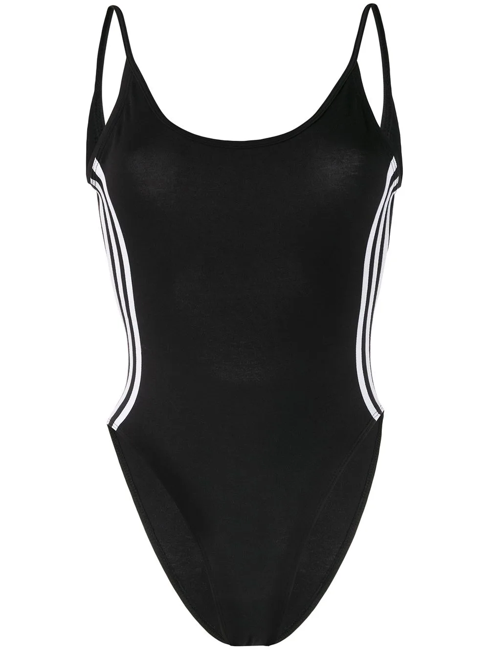 Striped Open-Back Bodysuit by adidas