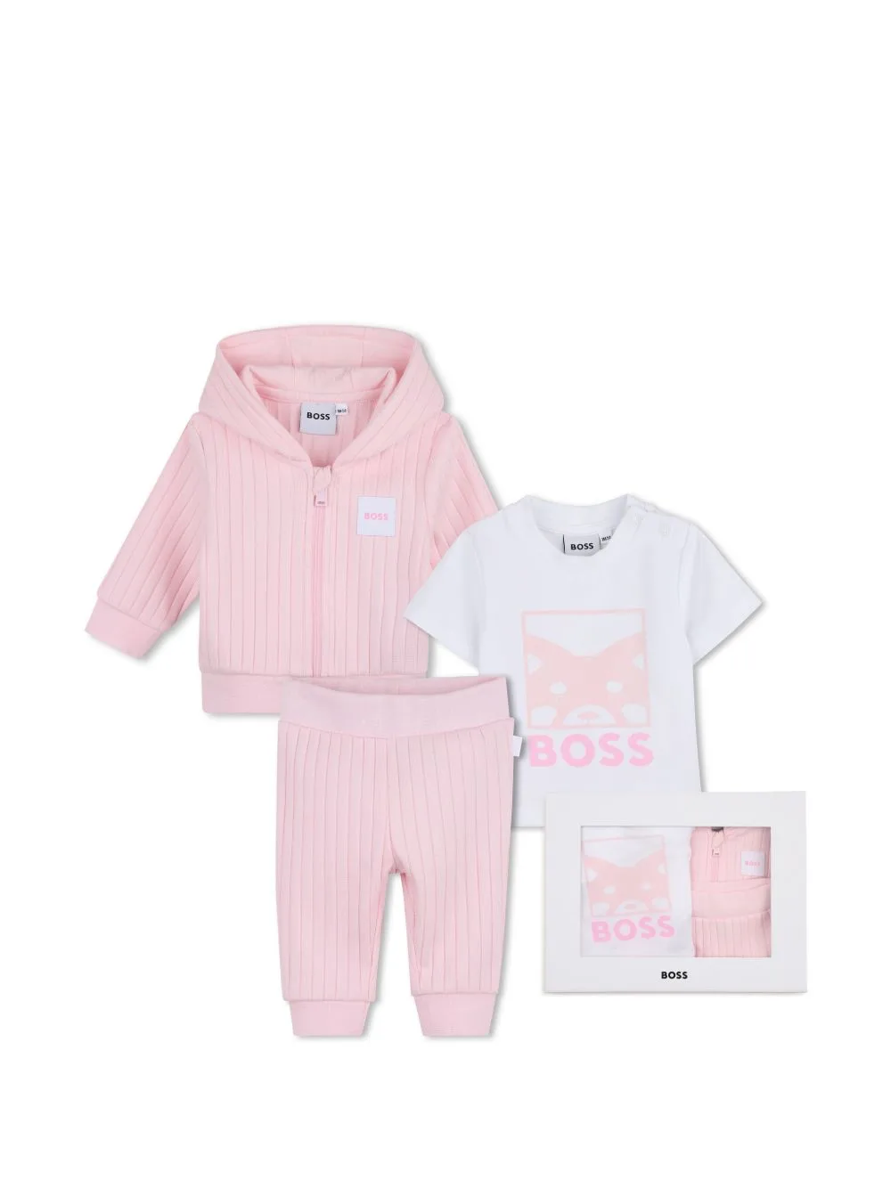 Hooded Ribbed Set by BOSS Kidswear