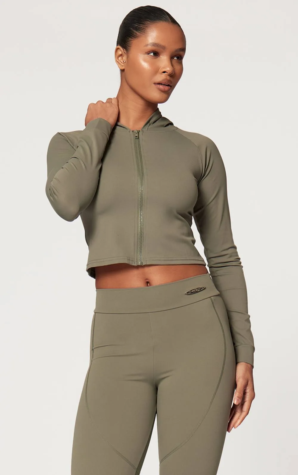 Sculpt Hooded Long Sleeve Gym Jacket by PrettyLittleThing
