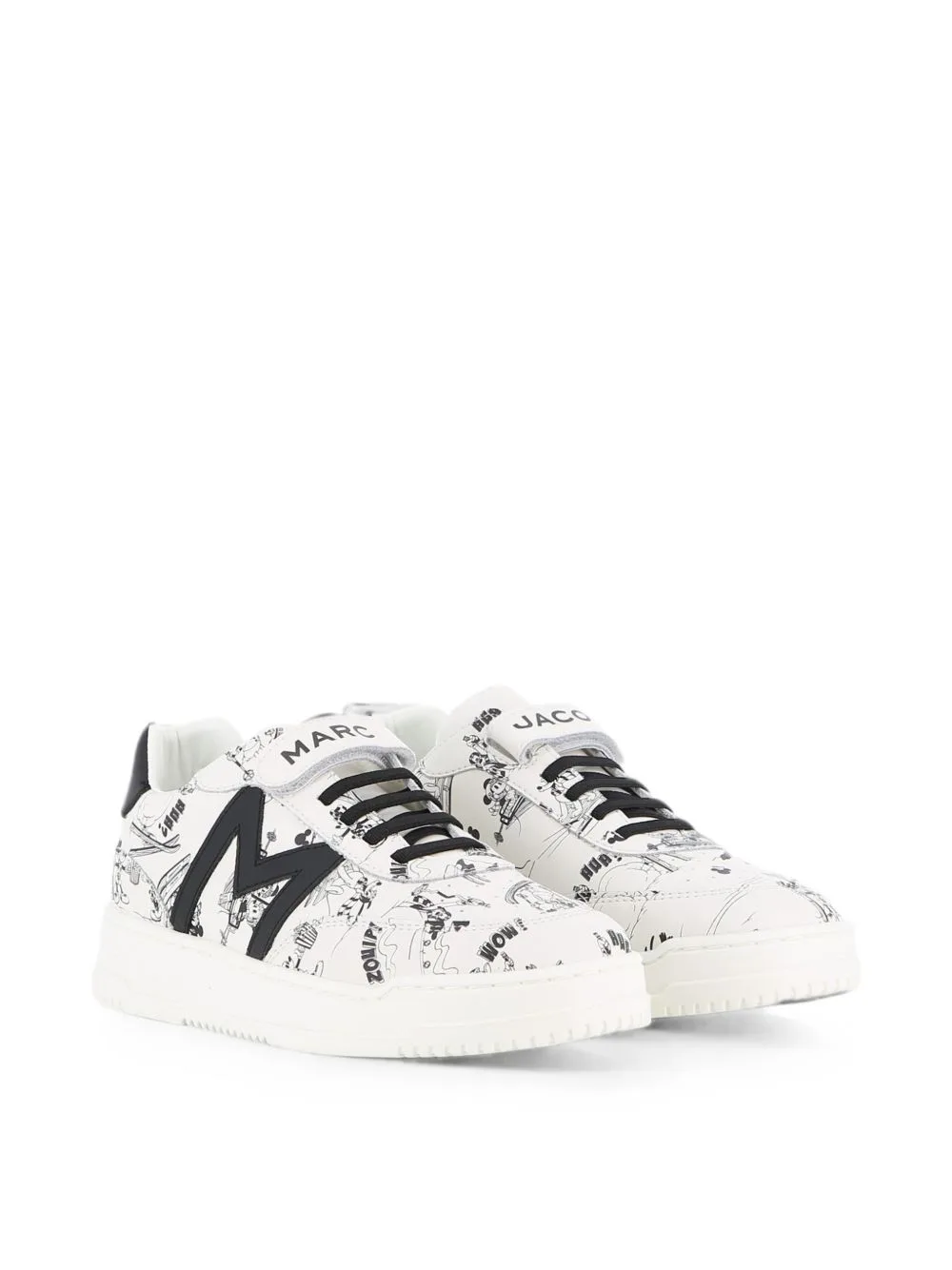 Cartoon-Print Touch-Strap Sneakers by Marc Jacobs Kids