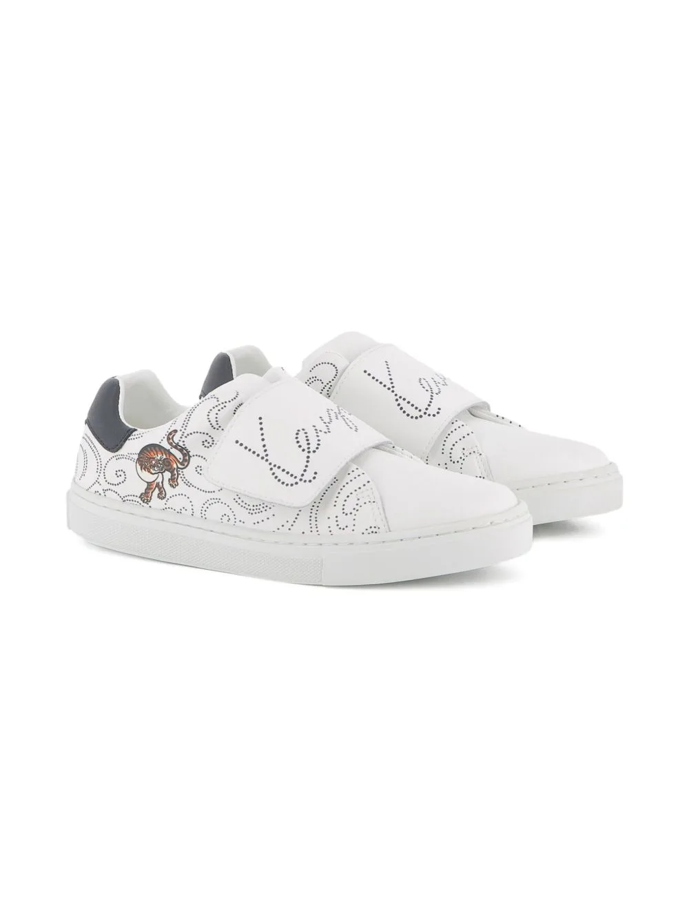 Logo-Embellished Sneakers by Kenzo Kids