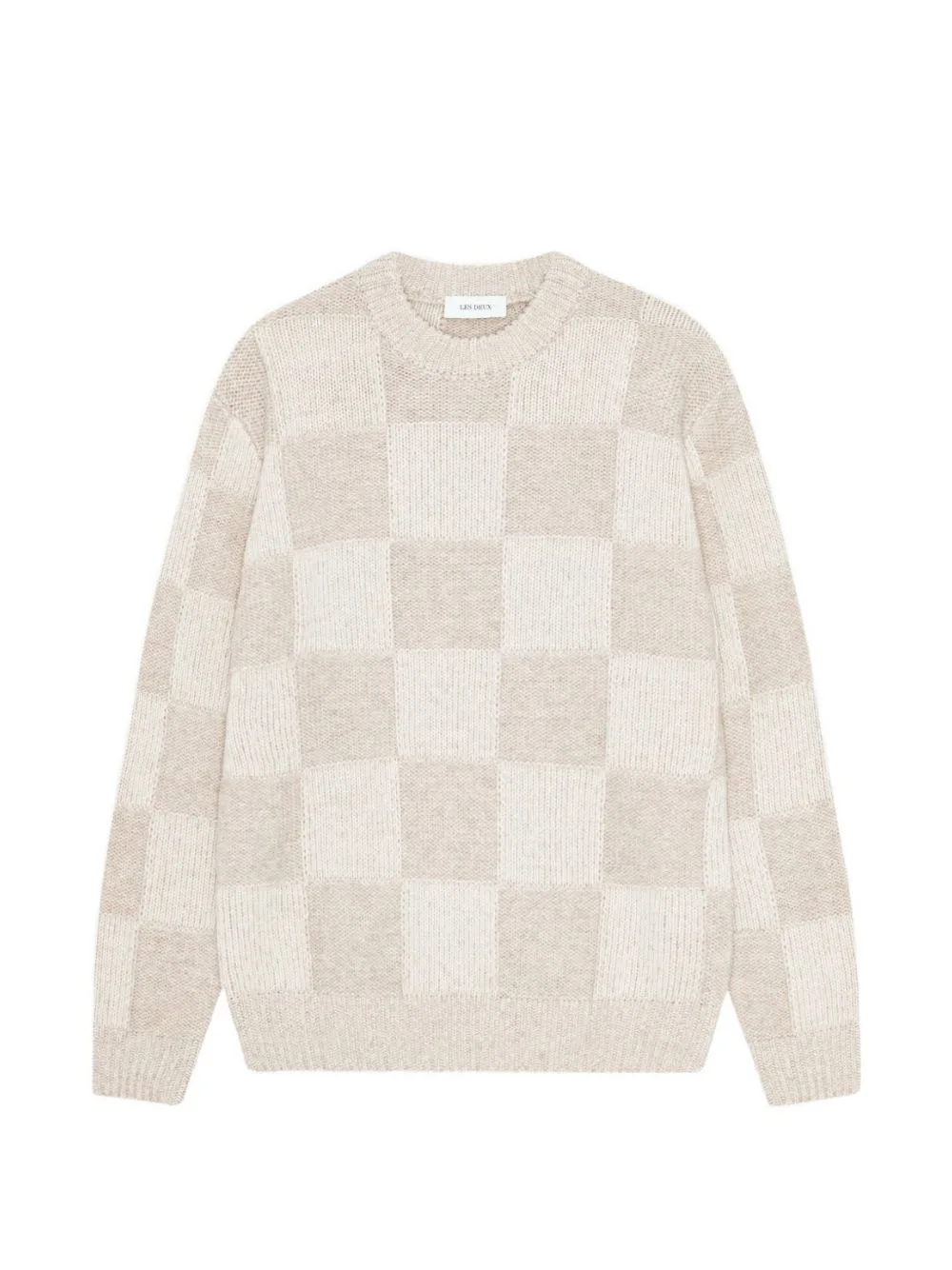 Check-Knit Sweater by Les Deux