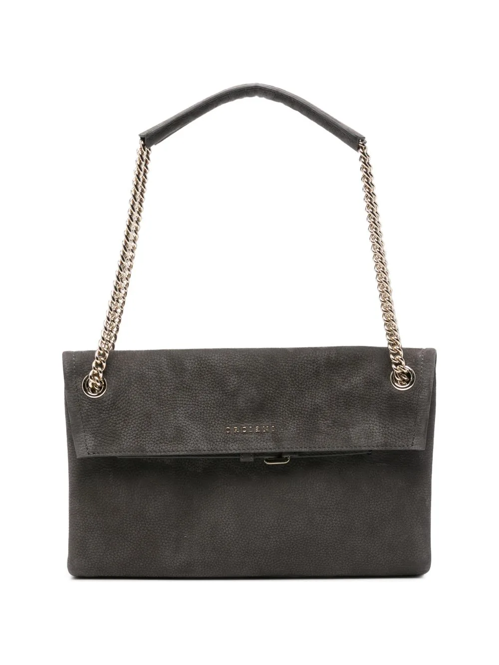 Logo-Plaque Chain-Link Shoulder Bag by Orciani