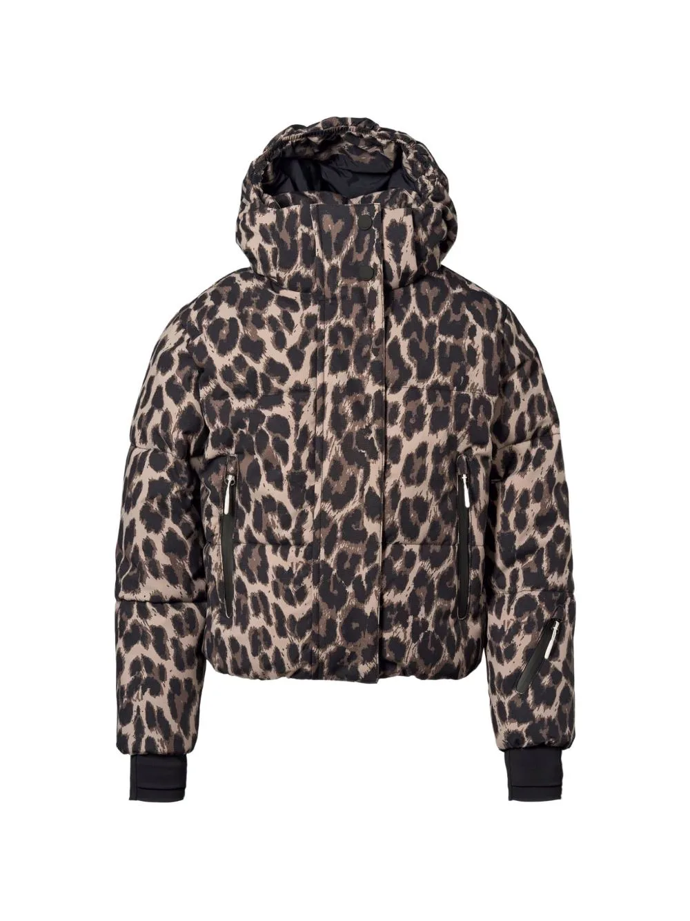 Leopard-Print Hooded Jacket by Molo