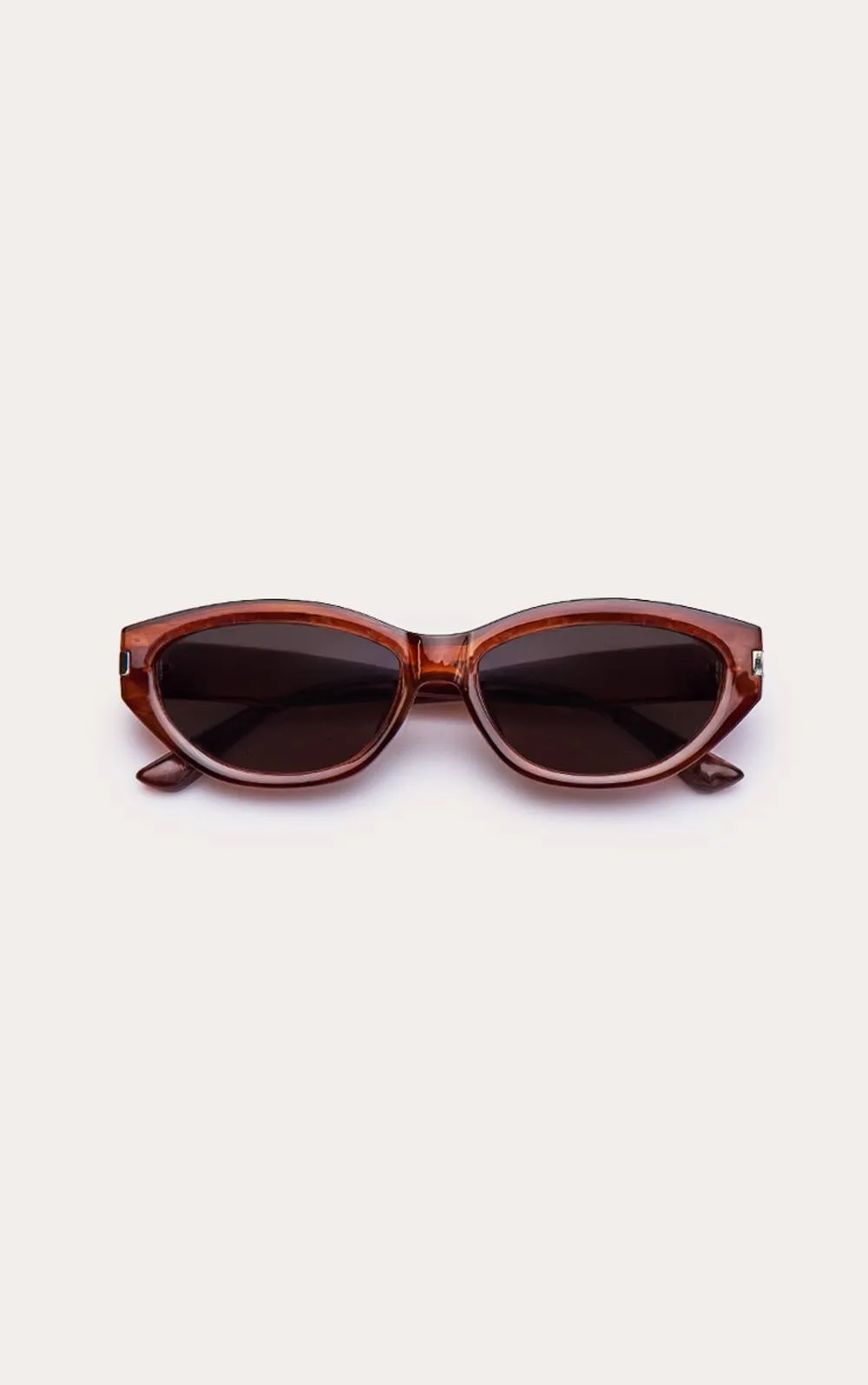 Marble Oval Cat Eye Sunglasses by PrettyLittleThing