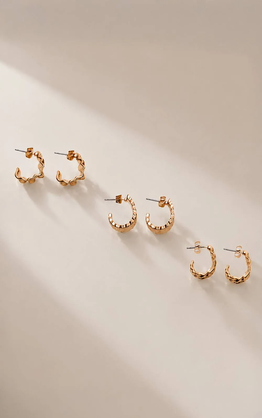 Molten Hoop Earring Multi-Pack by PrettyLittleThing