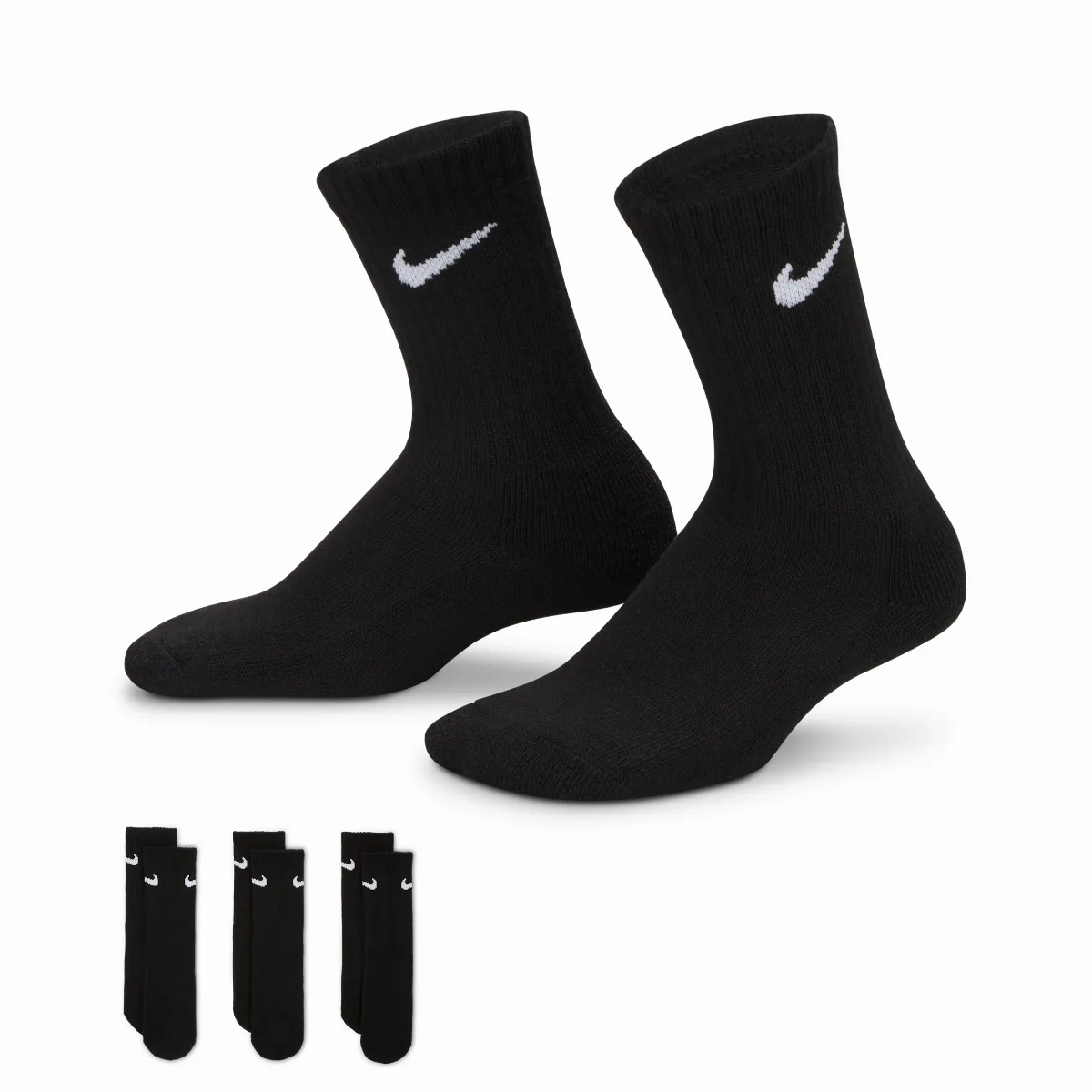 Basics Crew Socks (3 Pairs) by Nike