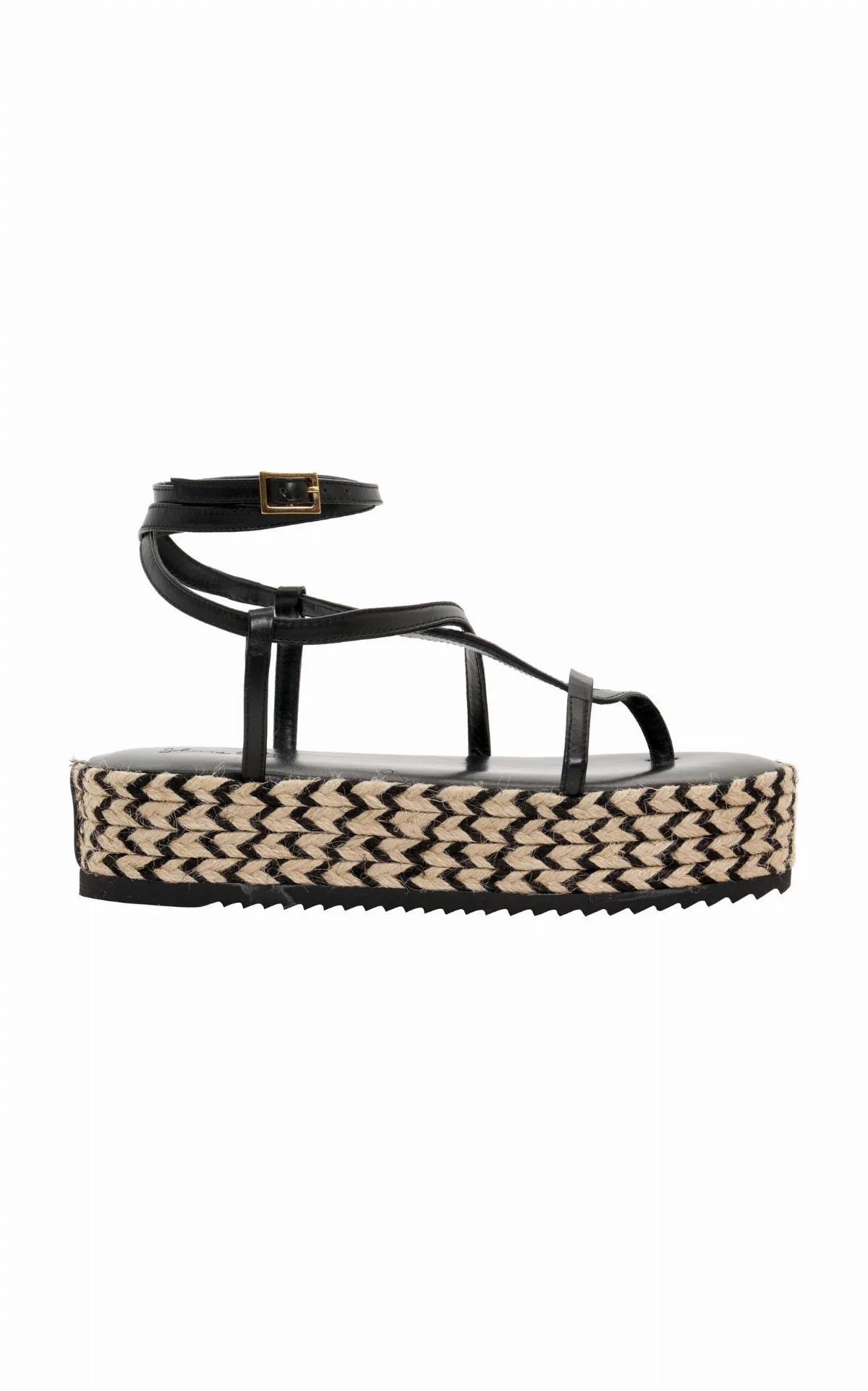 Barbor Leather Platform Sandals by Johanna Ortiz