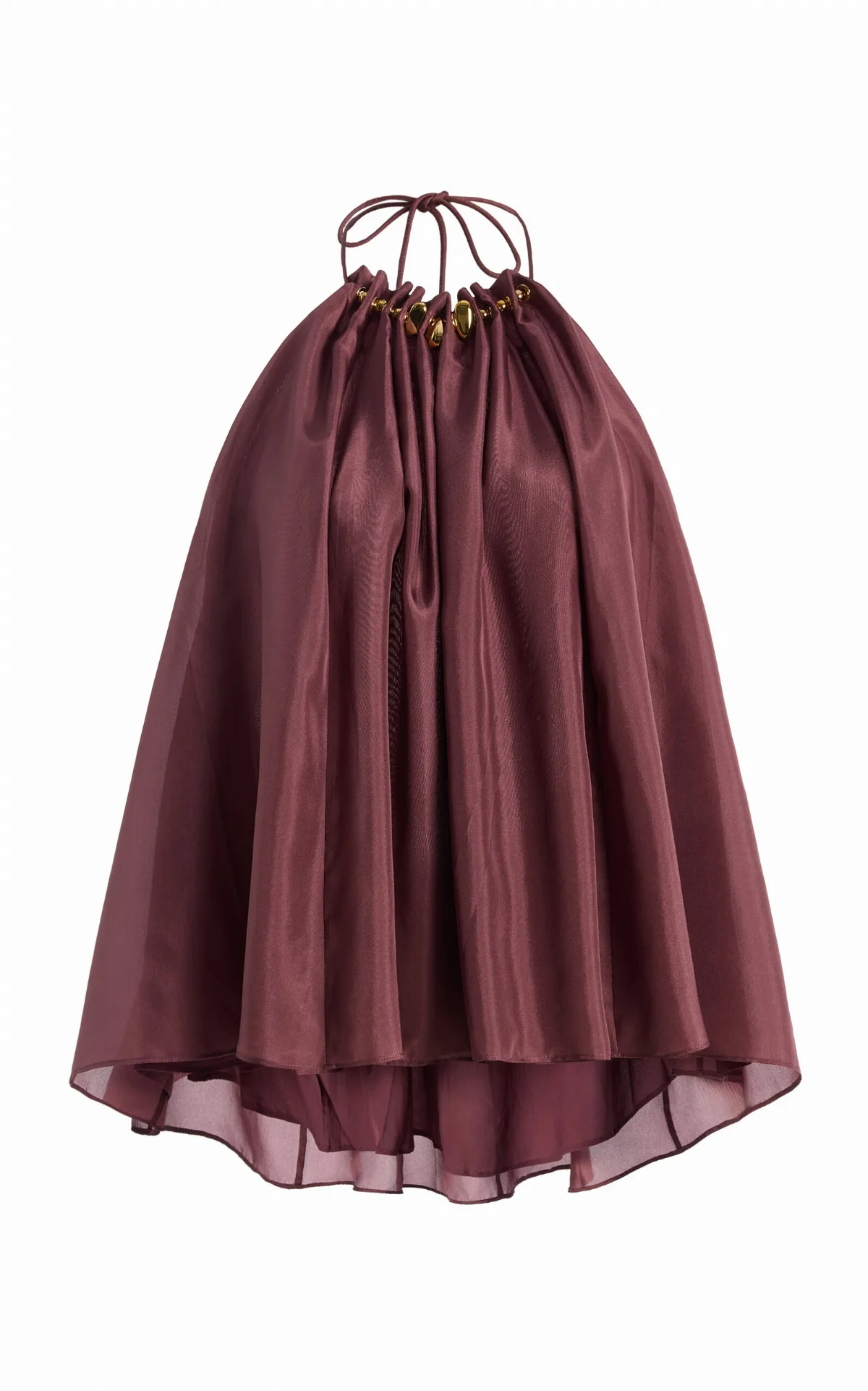 Aster Gathered Beaded Silk Camisole Top by Zimmermann