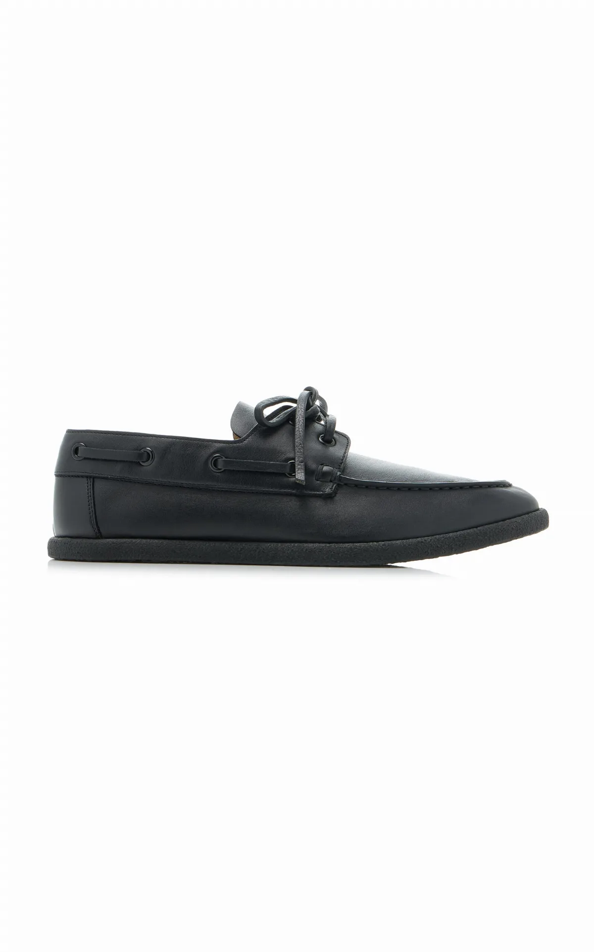 Novus Leather Boat Shoes by The Row