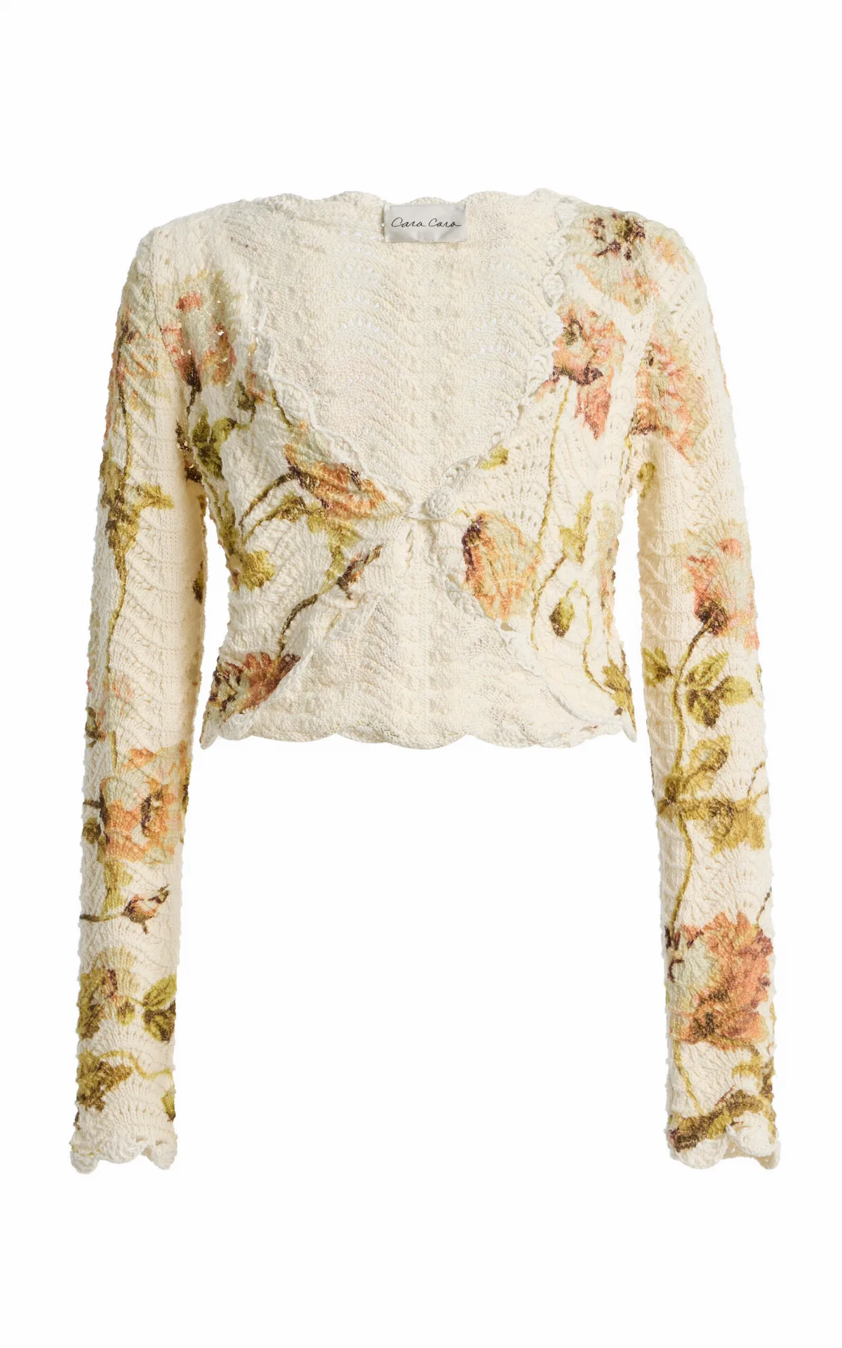 Sally Crocheted Cotton Shrug by Cara Cara