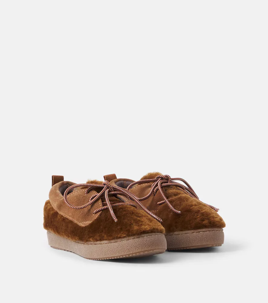 Chaussures à Lacets En Shearling by PePe