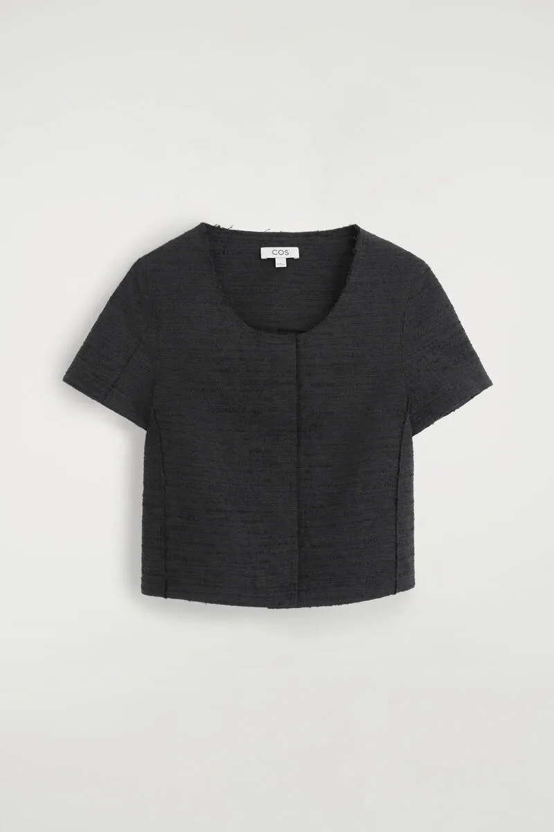 Textured Short-Sleeved Top by COS