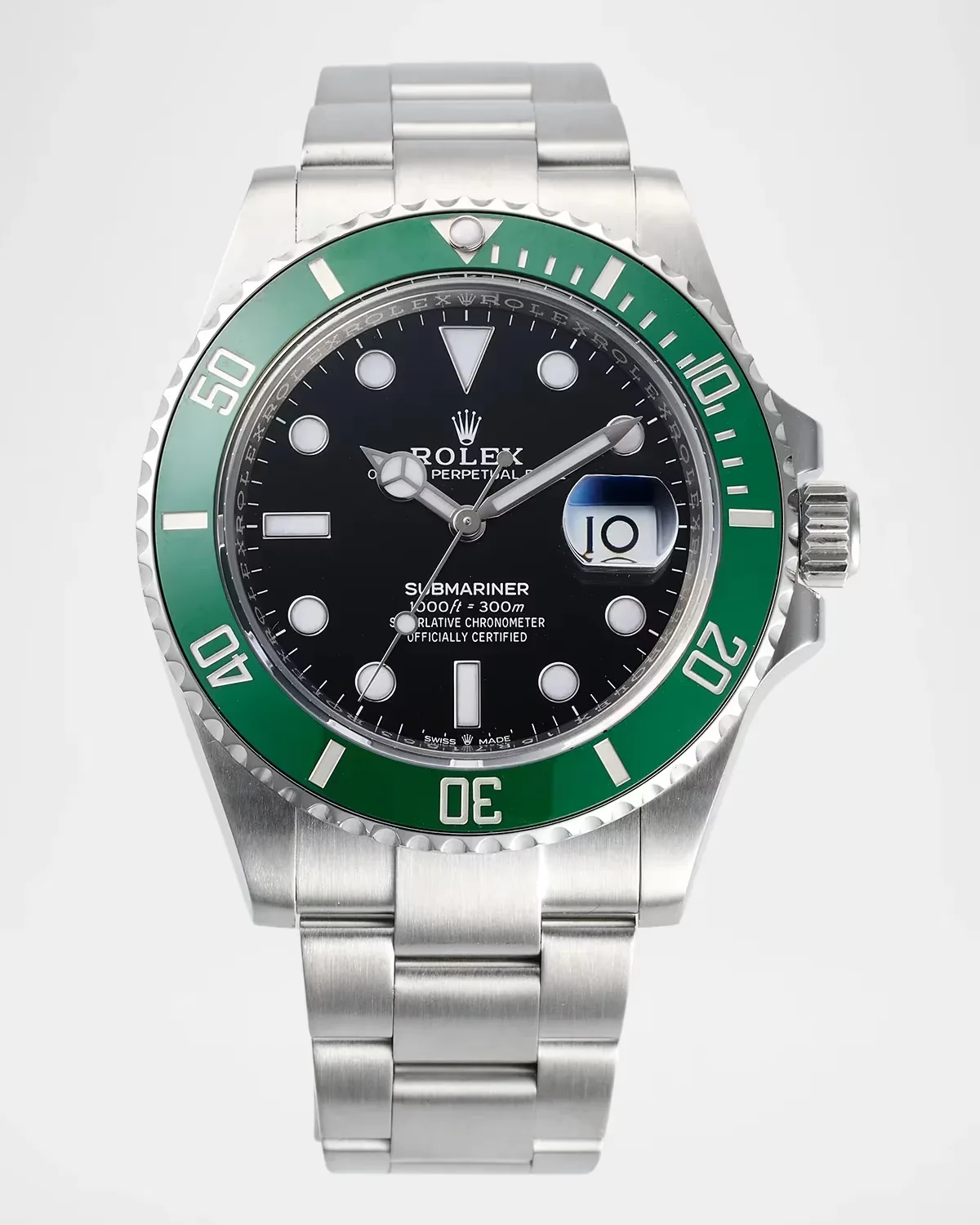 Rolex Submariner Sterling Silver Bracelet Watch, 41mm by Vintage Watches