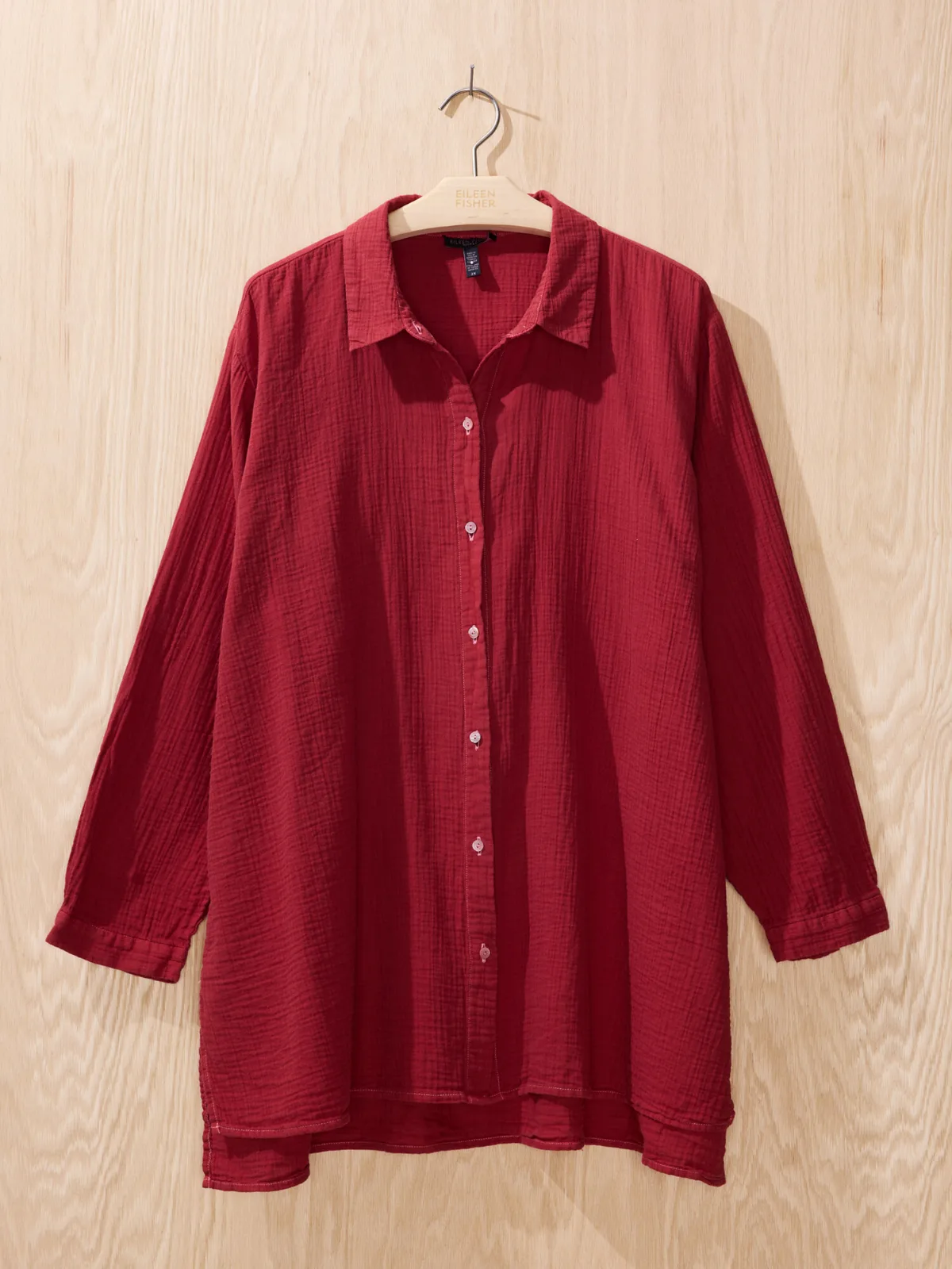 Renew Overdye Organic Cotton Shirt by EILEEN FISHER