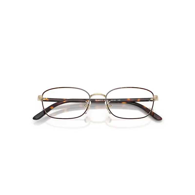 Rb6551d Optics Eyeglasses Havana Frame Clear Lenses Polarized by Ray-Ban