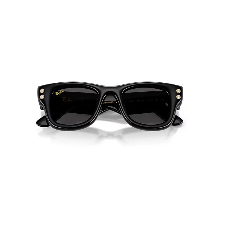 Wayfarer Puffer Diamond Edition Sunglasses Black Lenses by Ray-Ban