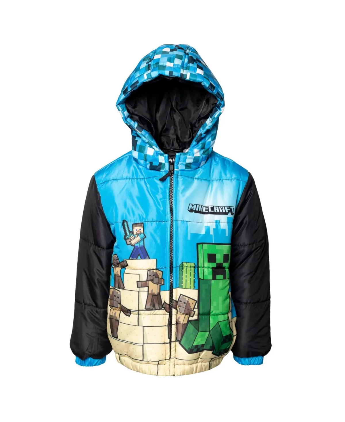 Zip Up Winter Coat Puffer Jacket by Minecraft