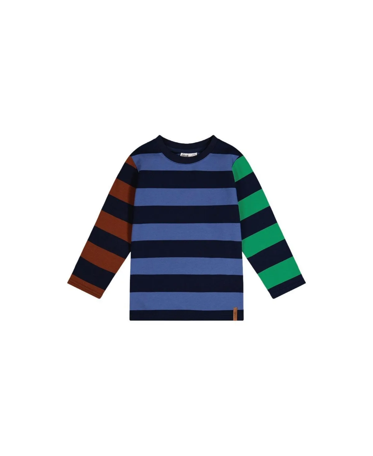 Large Striped Long Sleeve T-Shirt by Deux Par Deux